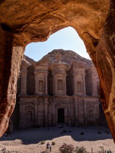 A fortress in the desert carved from rock. Resonance Structures.